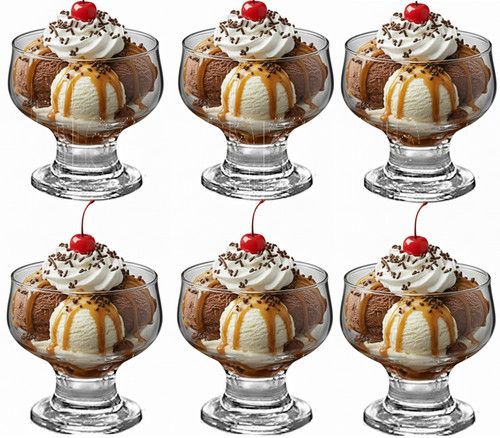 Set glass dessert - of, 6