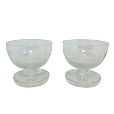 Vintage Dessert Glass x2