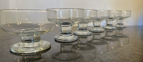 Glass dessert coupes - dessert, 6