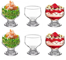 6Pcs Glass Prawn Cocktail