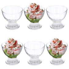 6 x Glass Prawn Cocktail Bowls
