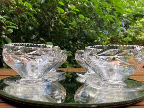 Set vtg hand cut crystal - ,