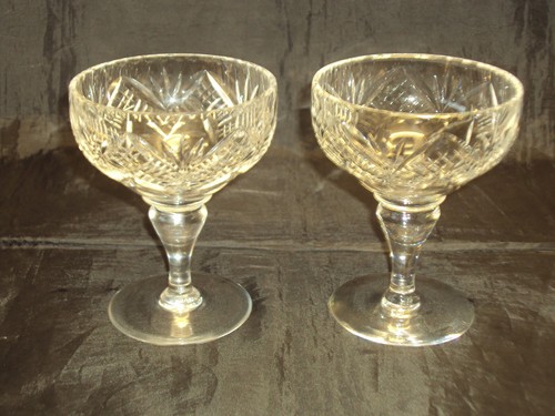 Pair edinburgh cut crystal - pair,