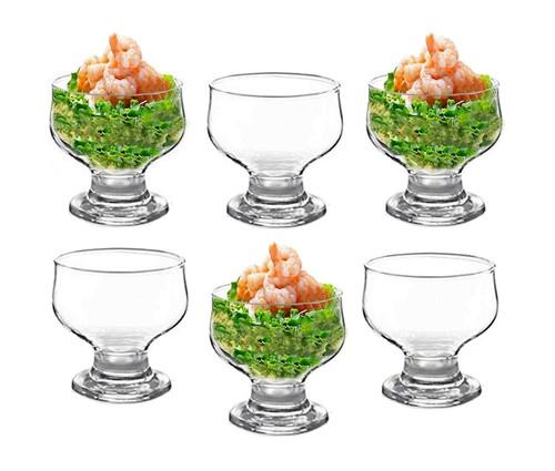 Glass prawn cocktail - x, bowls