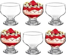 Glass Dessert Bowls Sundae Ice