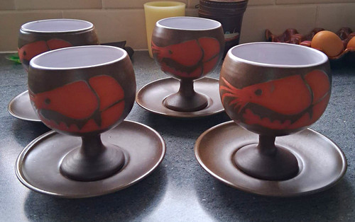 Vintage ceramic sundae - ceramic, dish