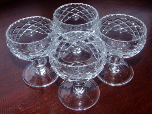 Set four crystal - a, dessert