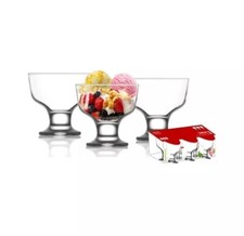 3 x Glass Prawn Cocktail Bowls